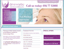 Tablet Screenshot of anewyou.ie